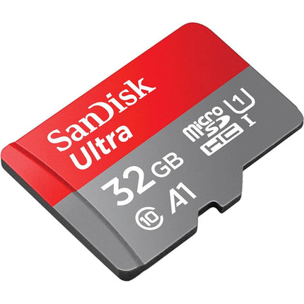 SanDisk 32GB Ultra microSDHC card + SD adapter up to 120 MB/s with A1 App Performance UHS-I Class 10 U1