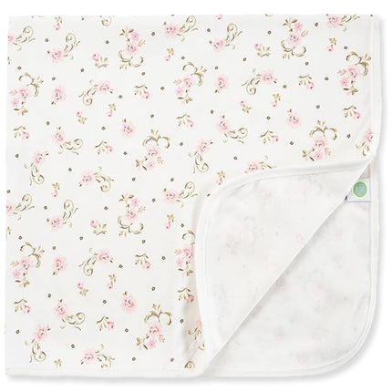 Little Me Baby Girls Nursery swaddling Blankets, Vintage Rose, One Size US