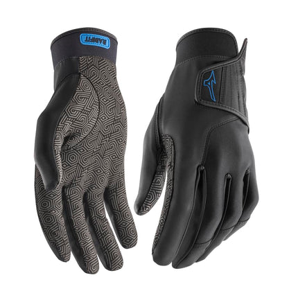 Mizuno RainFit Unisex Golf Gloves - Black, Large