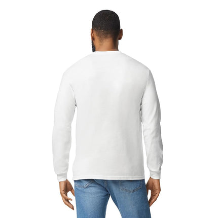 Gildan Unisex's Heavy Cotton Long Sleeve T-Shirt, Style G5400, 2-Pack, White, XXL (Pack of 2)