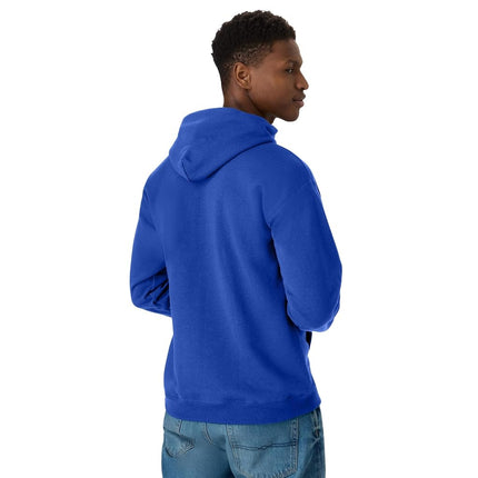 Hanes Men's EcoSmart Hoodie, Midweight Fleece, Pullover Hooded Sweatshirt, Denim Blue, XL