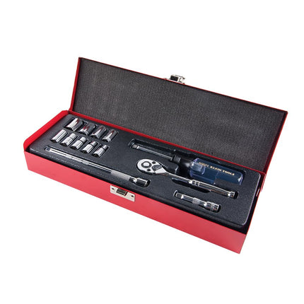 KLEIN TOOLS 65500 1/4" Drive Socket Wrench Set, 13Piece