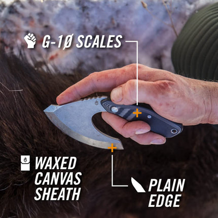 Gerber Gear Downwind Ulu with Sheath, Black