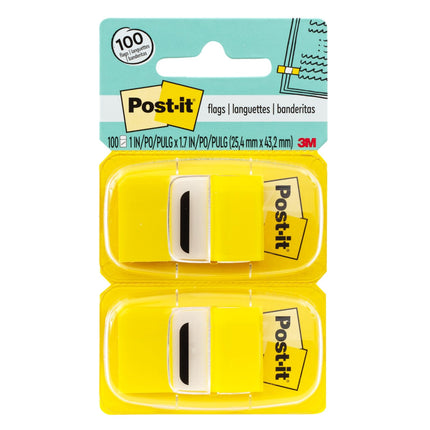 Post-it 680-YW2 Flags Value Pack, Yellow, 1 in. Wi