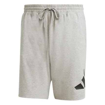 adidas Essentials Men's 7" Big Logo Shorts, Medium Grey Mottled/Black, L Tall