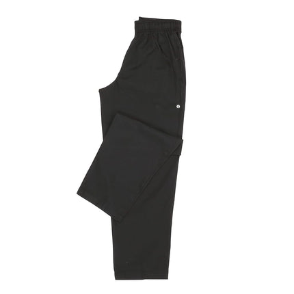 Chef Works Men's Essential Baggy Chef Pants, Black, Medium