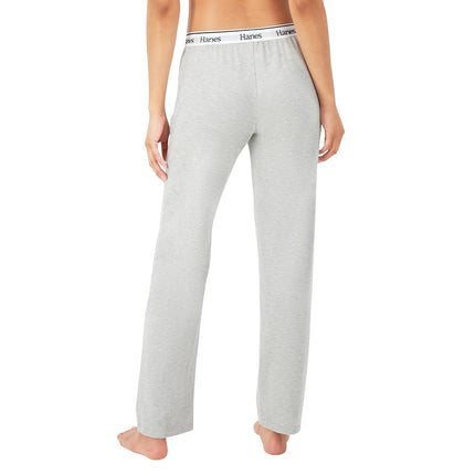 Hanes Women's Originals Comfywear Straight Leg Leisure Pants, Heritage Grey Marle, XS