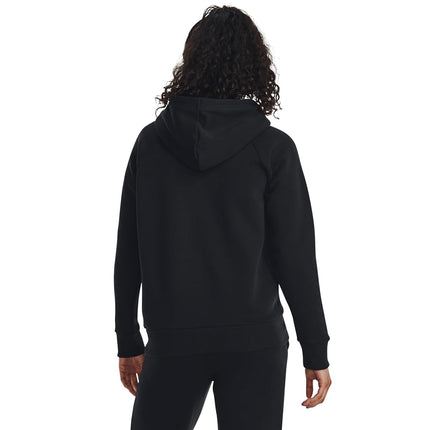 Under Armour Womens Rival Fleece Big Logo Hoodie Black XXL