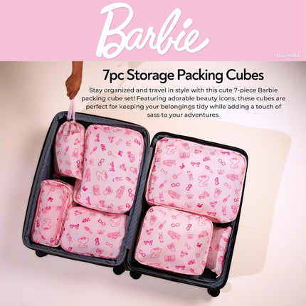 Collectibles Care Bears Beauty 7 Piece Soft Storage Organization Packing Cubes Travel Set (Officially Licensed Product) By Franco