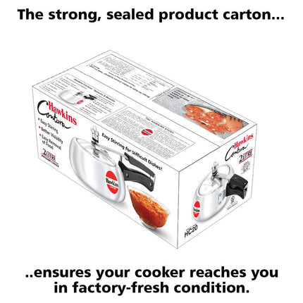 Hawkins Contura Pressure Cooker, 2 Litre Capacity