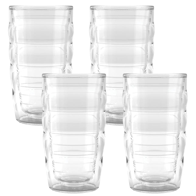 Tervis Clear & Colorful Tabletop Made in USA Double Walled Insulated Tumbler Travel Cup Keeps Drinks Cold & Hot, 16oz, Citrus Sunrise