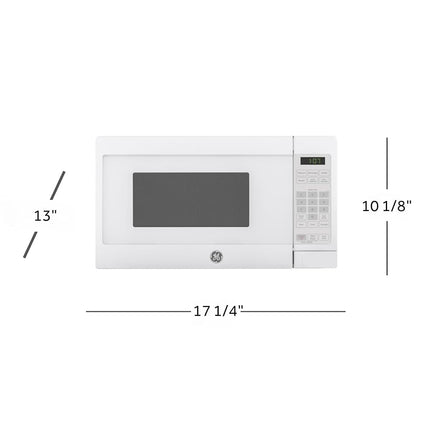 GE Countertop Microwave Oven, 700 Watt, 0.7 Cu. Ft., White, GCST07N1WWW