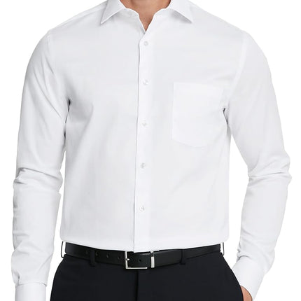 Van Heusen Men's Regular Fit Twill Solid Button Do