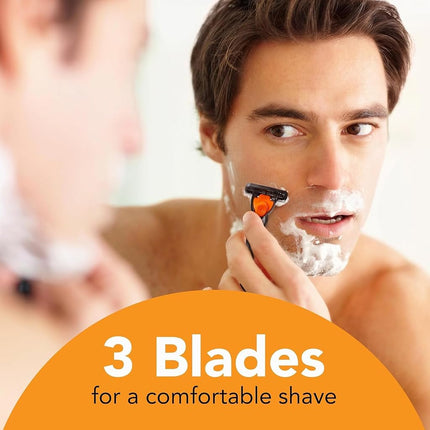 BIC Hybrid 3 Comfort Disposable/System Razor, Men, 12-Count