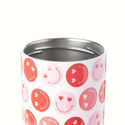 Simple Modern Valentine's Day Trek Pivot | 30oz Flip Straw Tumbler with Handle | Gifts for Her | Water Bottle & Boot | Interchangeable Straw & Chug Lids | Stainless Steel Jug | Happy Heart Eyes