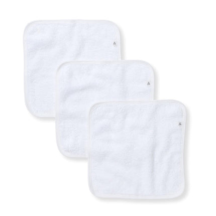 Burt's Bees Baby Toddler Wash Cloths 100% Organic Cotton Soft and Super Absorbent Knitted Terry Cloth and Woven Terry Wash Cloths 3 Pack