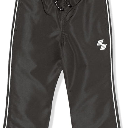 The Children's Place Baby Boys' and Toddler Athletic Track Pant, Water Resistant, Black Single, 9-12 Months