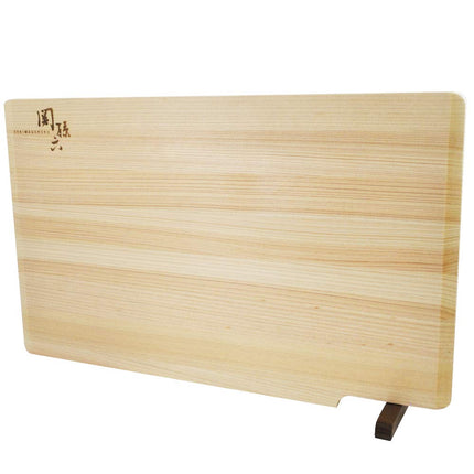 Kai KAI AP5226 Cutting Board Seki Magoroku Cypress L 15.4 x 9.4 inches (390 x 240 mm) with Stand Made in Japan Dishwasher Safe