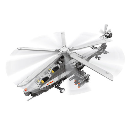 Attack Helicopter Air Force Building Block Set (283 Pieces) Compatible with Leading Brand Building Blocks
