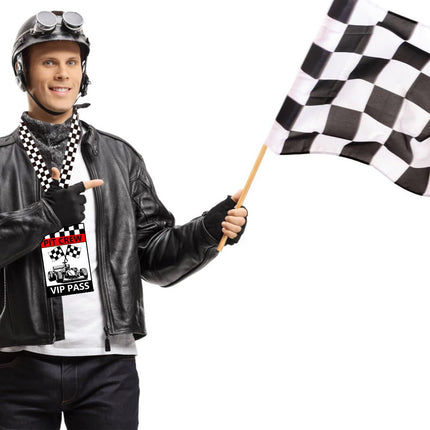 25 Sets Racing VIP Pass Cards with Racing Lanyards Bulk PVC VIP Pass Cards with White and Black Lanyards for Event Gamer Race Car Theme Birthday Party Fast One Party Supplies (Black)