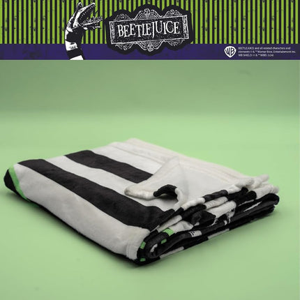 Franco Collectibles Beetlejuice Lydia Bedding Super Soft Micro Raschel Throw, 46 in x 60 in, (Officially Licensed Product)