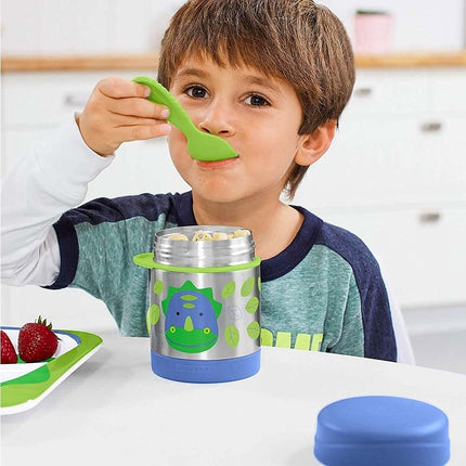 Skip Hop Zoo Insulated Food Jar, Dino 2 Count (Pack of 1)