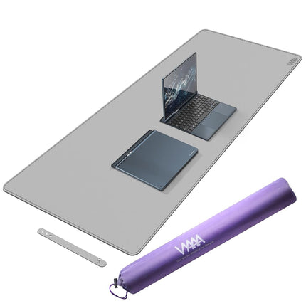 Desk Mat on top of Desks, Vyaaa 140 x 60cm PU Leat