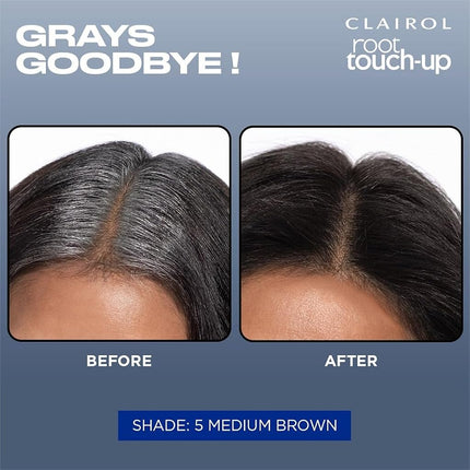 Clairol Root Touch-Up by Nice'n Easy Permanent Hair Dye, 5 Medium Brown Hair Color, Pack of 1