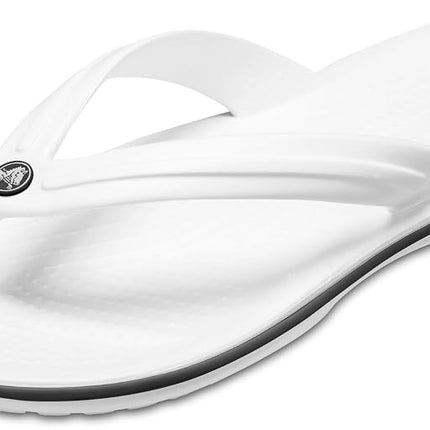 Crocs Unisex Crocband Flip Flip Flops, White, 8 UK