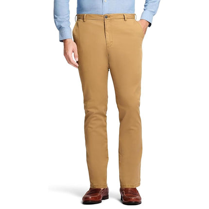 Izod Men's Saltwater Stretch Flat Front Straight F
