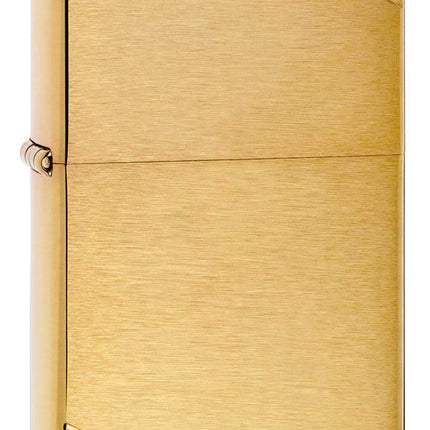 ZippoVintage Brushed Brass with Slashes Pocket Lig