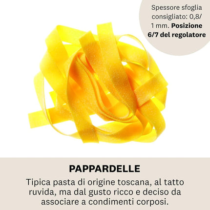 Marcato AC-150-PAPL Accessories Pappardelle for Atlas 150 Pasta Machine, Chrome-Plated Steel, Silver