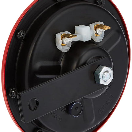 HELLA H31631021 Supertone 12V High Tone Horn with Red Protective Grill, Single Horn