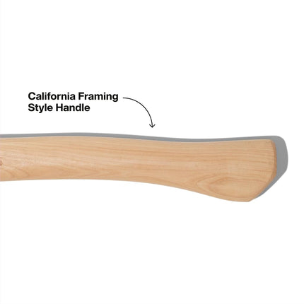 Klein Tools H80922H Milled Face Framing Hammer with Straight Claw, 22-Ounce Forged Steel, Hickory Handle, California Framing Style, Magnetic Nail Starter, and Extra-Large Squared Strike Face