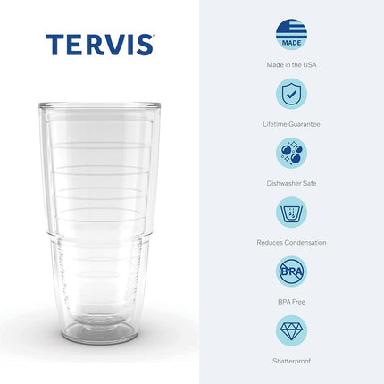 Tervis 1084964 Gobelet individuel University of Florida Gator Body Emblem avec couvercle orange, 24 oz, Transparent