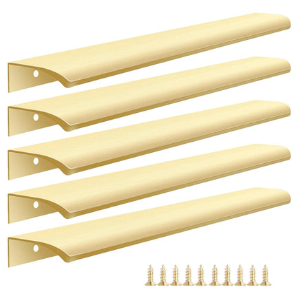Malimali 5 Pack Gold Edge Finger Pulls for Wardrob