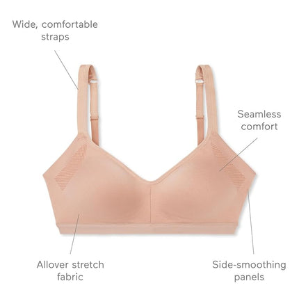 Warner's Womens Blissful Benefits Women's Underarm-Smoothing with Seamless Stretch Wireless Lightly Lined Comfort Bra, Tempest, 3X-Large
