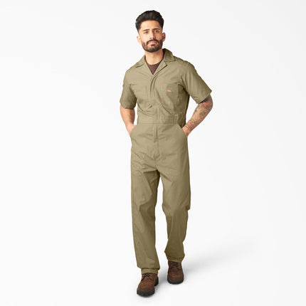 Mono de manga corta para hombre Dickies, Caqui, XXL