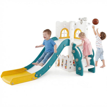 OLAKIDS Toddler Slide, 6 in 1 Kids Indoor Outdoor 
