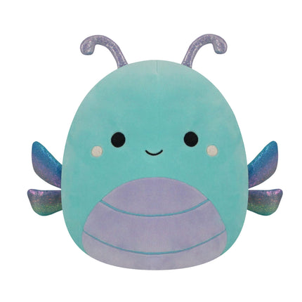 Squishmallows Original FlipAMallows 12-Inch Flippable Denton Green Chameleon and Heather Teal Dragonfly - Medium-Sized Ultrasoft Official Jazwares Plush