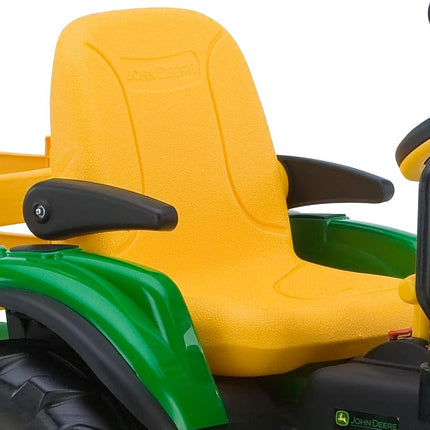 Peg Perego John Deere Ground Force Tractor With Trailer, Kids Ride-On Tractor, Boys, 3-7 Years