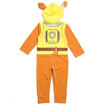 Paw Patrol Rubble Toddler Boys Coverall Yellow 3T