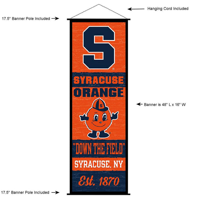 Syracuse Orange Banner and Scroll Sign