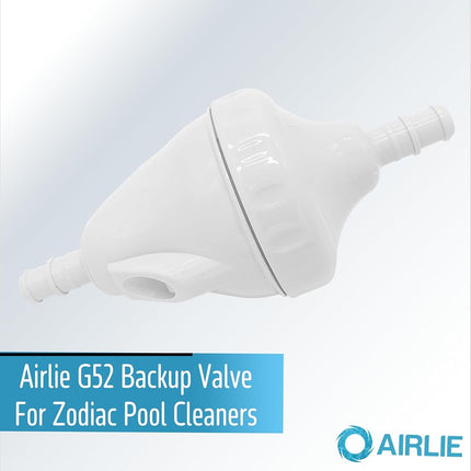 Airlie G52 Backup Valve Replacement Kit for Polaris Pool Cleaners 180, 280, 380, 480, Designed in USA for Longer Lifespan with Wear Resistant Technology, Replacement for Zodiac G52