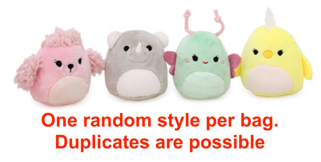 Official KellyToy Squishville Blind Bag Mystery Mini Squishmallow (Three Pack)