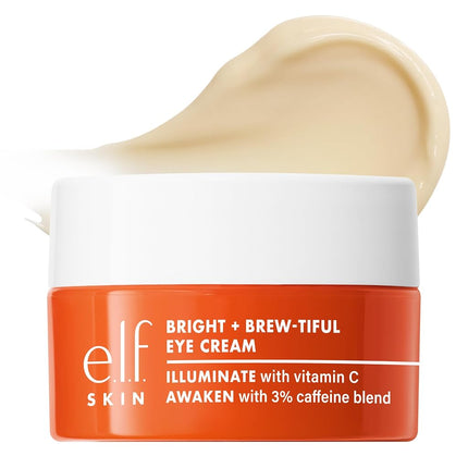 e.l.f. SKIN Bright + Brew-tiful Eye Cream, Helps B