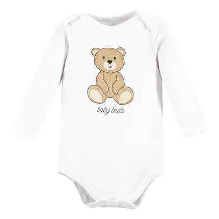 Hudson Baby, bodysuits de algodón de manga larga unisex para bebés, ositos de peluche, 18-24 meses