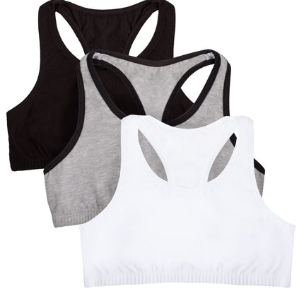Fruit of the Loom Big Girls' Cotton Built-up Sport