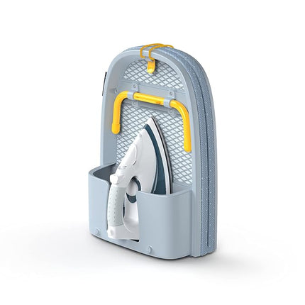 Joseph Joseph Pocket Folding Space-Saving, Compact table-top Ironing Board Regular, Grey/Yellow