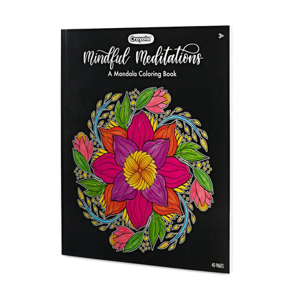 Crayola Mandala Coloring Book, Mindful Meditations, 40 Premium Coloring Pages, Gift, Multicolor